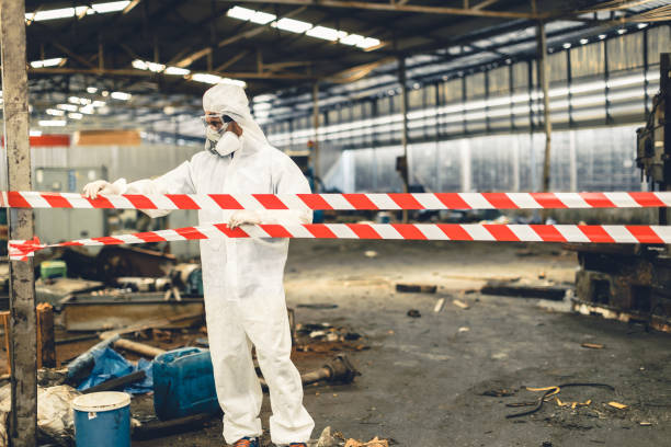 Professional Crime Scene Cleanup technician working in Colts Neck, NJ
